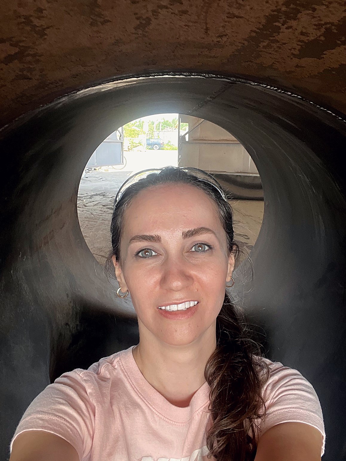 Noble Testing inspector during a pipeline inspection