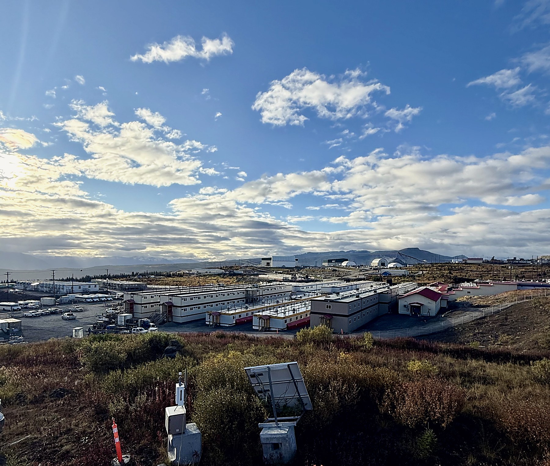 Mountain site view at Red Chris Mine, Northern BC, during an HLLS inspection